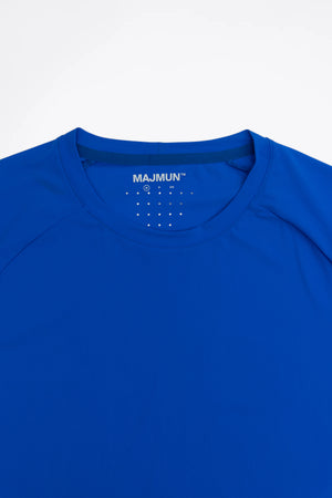 NEW Men's Blue Short Sleeve Athletic Top