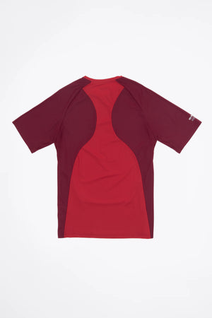 Men's Red Short Sleeve Athletic Top