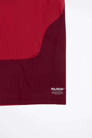 Men's Red Short Sleeve Athletic Top