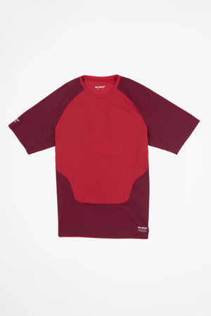 Men's Red Short Sleeve Athletic Top