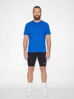 NEW Men's Blue Short Sleeve Athletic Top