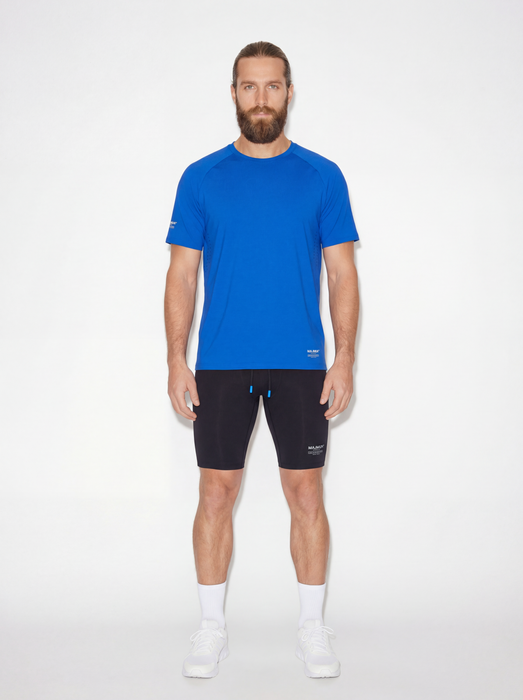 NEW Men's Blue Short Sleeve Athletic Top