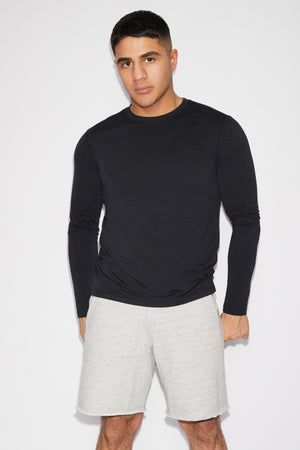 Cotton Long Sleeve Athletic T-shirt
