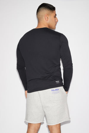 Cotton Long Sleeve Athletic T-shirt